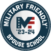 Military Friendly Spouse School badge 2023-24